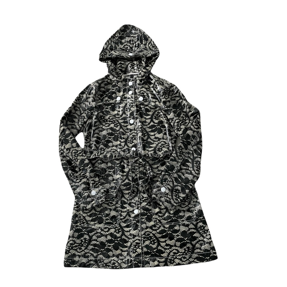 H&M Snake Print Trench Coat Rain Coat | Size 8